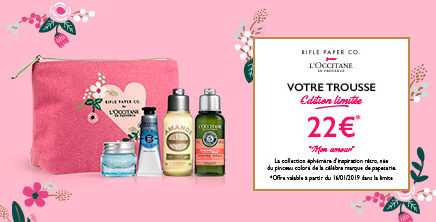 La trousse « Mon Amour » chez l’Occitane