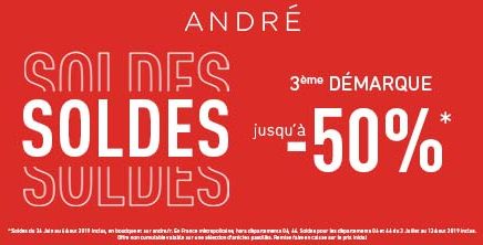 Soldes André 3ème démarque !