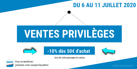 Ventes Privilèges chez Décathlon