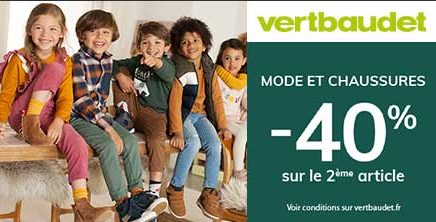 -40% sur le 2ème article MODE ET CHAUSSURES