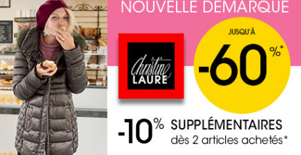 Nouvelle Démarque des magasins Christine Laure